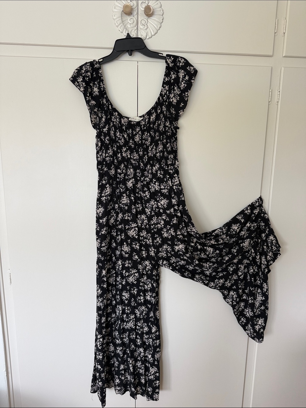 Black Floral Maxi Dress